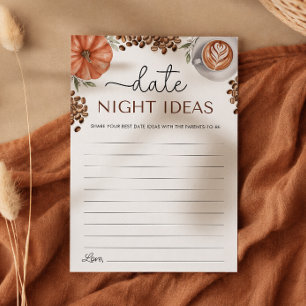 Convites Ideias para Noite de Data de Chás de Bebê com Café