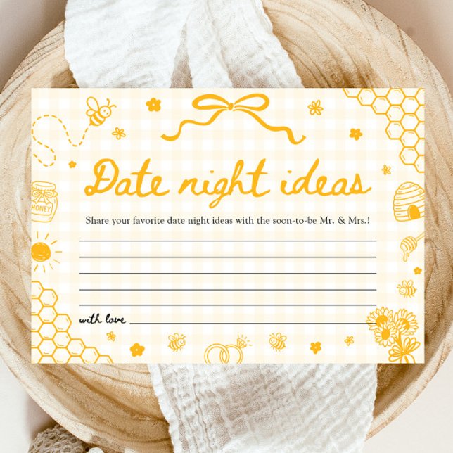 Convites Idéias para noite de encontro do Casal de Abelhas  (Honey Bee Date night ideas Bridal Shower Game)