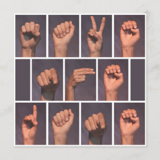 Convites Idioma de Sinal Salvar a Data