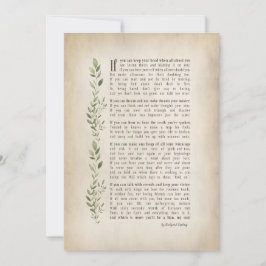 Convites IF, poema inspirado de Rudyard Kipling