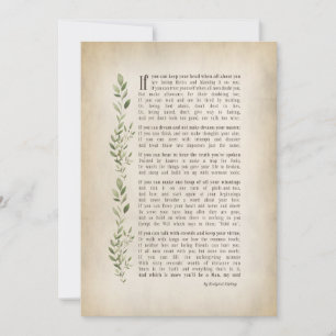 Convites IF, poema inspirado de Rudyard Kipling