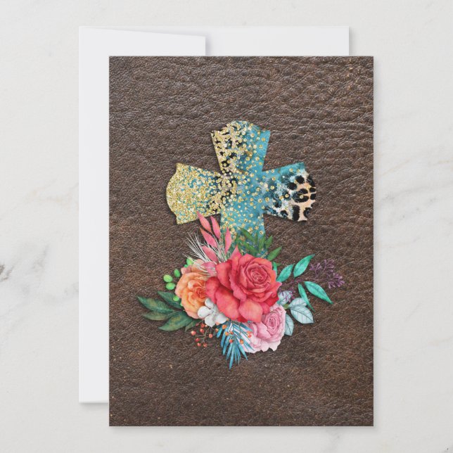 Convites Igreja Cristã Cruz Páscoa Jesus Batista Amor (Frente)