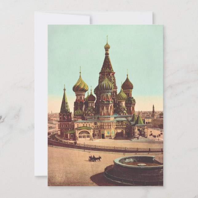 Convites Igreja de São Basílio, Praça Vermelha Moscou (Frente)