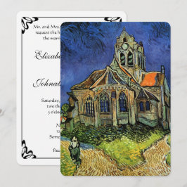 Convites Igreja em Auvers de Vincent van Gogh Casamento