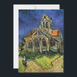Convites Igreja em Auvers pelo Casamento Vincent van Gogh<br><div class="desc">Fácil de personalizar o convite de casamento. Ou alterar o texto para criar um convite exclusivo e personalizado para qualquer evento. A Igreja em Auvers (1890), de Vincent van Gogh, é um apos impressionismo de pintura religiosa de arte que apresenta uma mulher caminhando em direção à capela da vila com...</div>