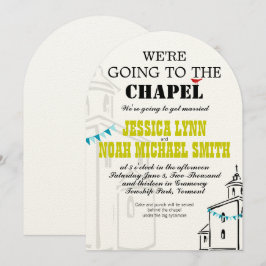 Convites Igreja Religiosa Vamos ao Casamento da Capela