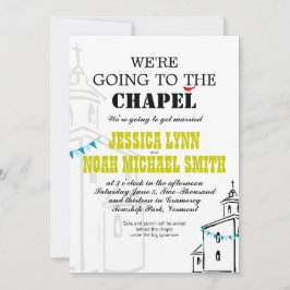 Convites Igreja Religiosa Vamos ao Casamento da Capela