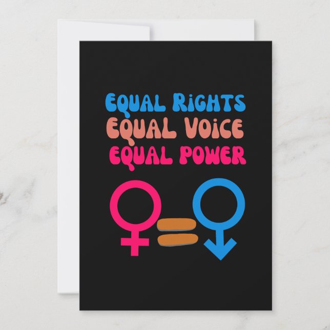 Convites Igualdade de Direitos Igual Voz Feminista Resistir (Frente)