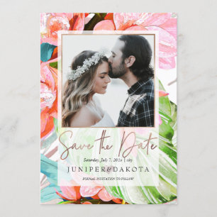 Convites Ilha do PixDezines Orchid, Palms, Data de Salvamen