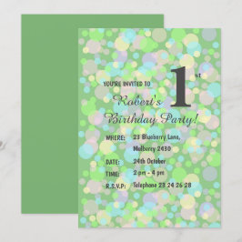 Convites Ilusima Rainbow Pastel Does Boys Green Aniversário