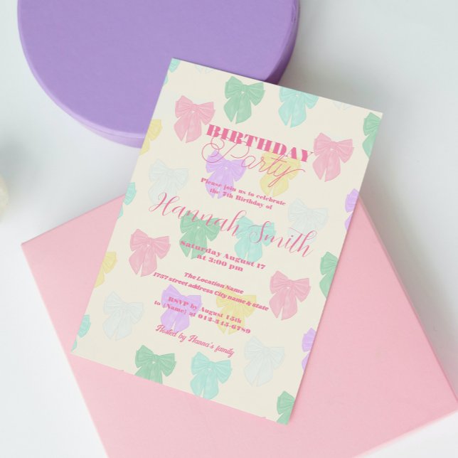 Convites Ilustração bonito do Arco de Faixa de Opções (Criador carregado)