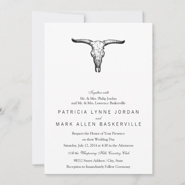 Convites Ilustração Crônica de Aurochs Vintage (Frente)