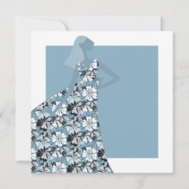 Convites Ilustração da Moda do Partido do Jardim Floral Fem