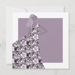 Convites Ilustração da Moda do Partido do Jardim Floral Fem