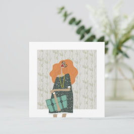 Convites Ilustração da Moda Fashionista de Volta à Escola