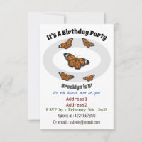 Ilustração de desenho animado da borboleta monarca