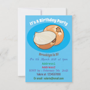 Convites Ilustração de desenho animado de cebola