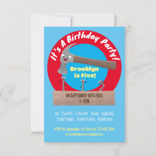 Convites Ilustração de desenho animado, engraçada e de mart