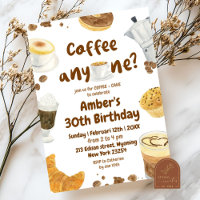 Ilustração de Festa de aniversário de café