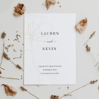 Ilustração de flor simples clássico salvar a data