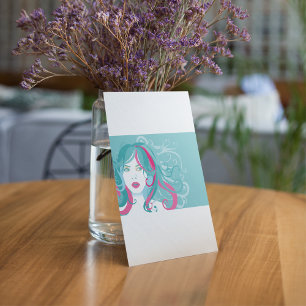 Convites Ilustração de Mulher Artística