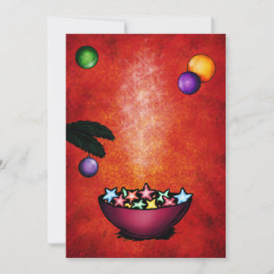 Convites ilustração de Natal - Cookies em forma de estrel