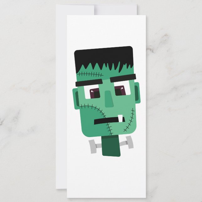Convites Ilustração do Monstro de Frankenstein (Frente)