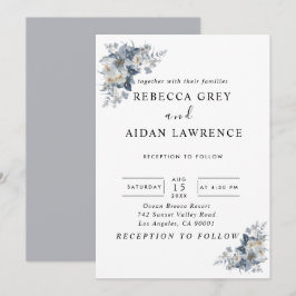 Convites ilustração em aquarela rústica de um floral 