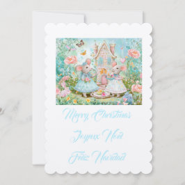 Convites Ilustração feliz do rato de Natal