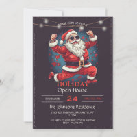 Ilustração legal de Papai Noel dançante