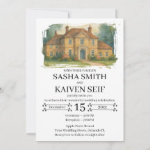 Ilustração Personalizada à Mão do Local de Evento