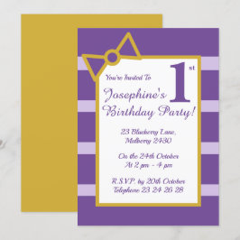 Convites ilustre Roxos Roxos Raparigas Festa de aniversário