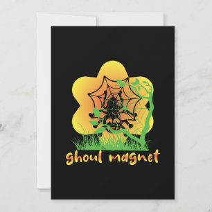 Convites Ímã de Halloween Ghoul de Aniversário