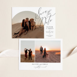 Convites Imagem de Arch Manuscrita Elegante Salvar a Data