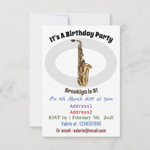 Convites Imagem de desenhos saxofônicos