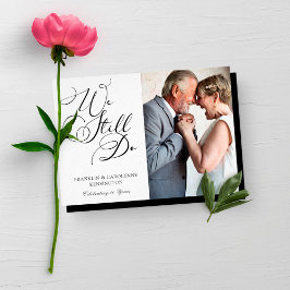 Convites Imagem de Renovação de Vow do Aniversário Elegante
