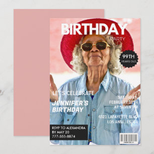 Convites Imagem do Elegante Luxury Magazine Foto 99º aniver