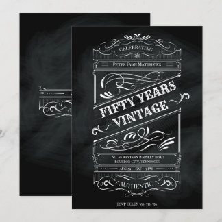 Convites Imagem do Homem de 50º Aniversário Russo