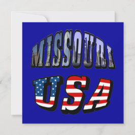 Convites Imagem do Missouri e texto dos EUA