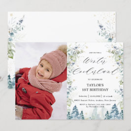 Convites Imagem do primeiro aniversario do Winter Onederlan