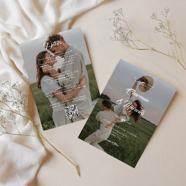 Convites Imagem do Sobreposição 2 Elegante com Casamento de