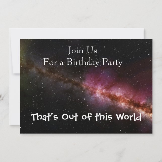 Convites Imagem do universo (Frente)