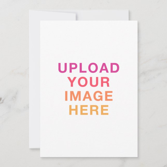 Convites Imagem em Branco do Seu Próprio Design (Frente)