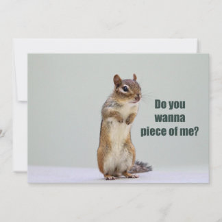Convites Imagem engraçada do Chipmunk