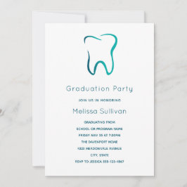 Convites Imagem Médica de Odontologia Dentária Graduação