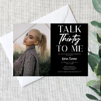 Imagem Negra Fale 30 Para Mim aniversário de 30 an