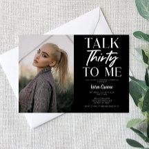 Imagem Negra Fale 30 Para Mim aniversário de 30 an