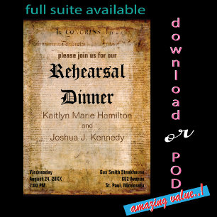 Convites Impergaminho surpreendente da independência da Dec