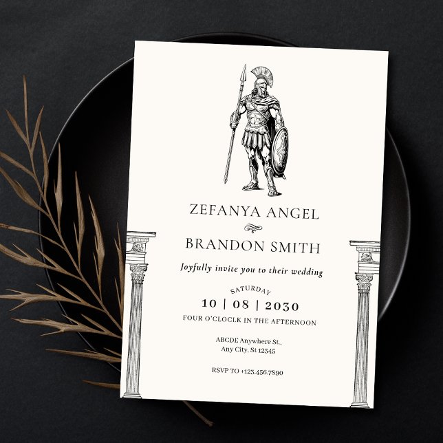 Convites Império soldado grego antigo  (Criador carregado)