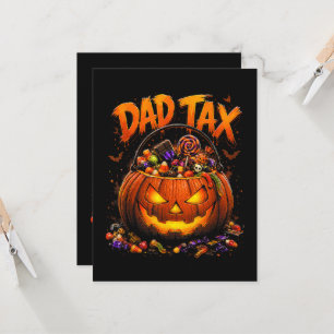Convites Imposto de Pai Engraçado de Halloween Abóbora
